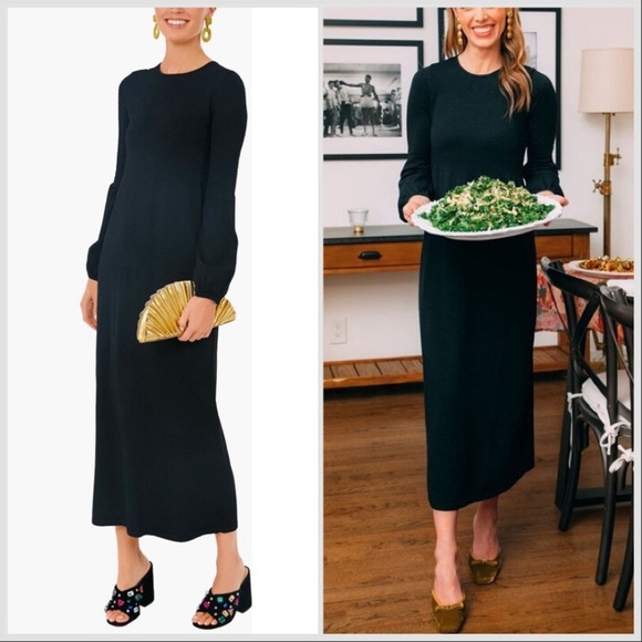 Tuckernuck Dresses & Skirts - Tuckernuck POMANDER PLACE Black Knit Lennox Dress Sz XL